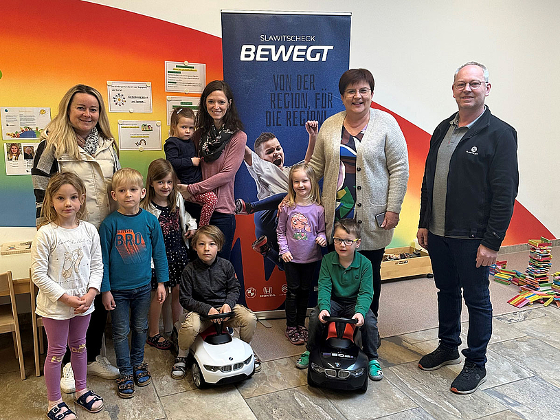 Babyracer für den Kindergarten Öhling - Slawitscheck bewegt die Region